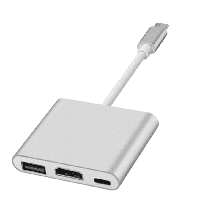 כבל הטענה מתאם USB 3.1 TO TYPE C לבן