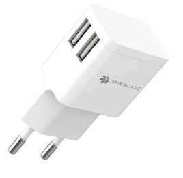 מטען USB לקיר 2.4A מבית MIRACASE