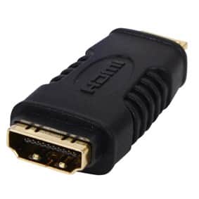 מתאם HDMI נקבה - מיני HDMI זכר, מוזהב