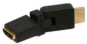 מתאם HDMI זוויתי מסתובב ב-180 מעלות אנכית + אופקית