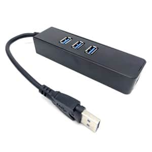 מתאם כרטיס רשת Gold Touch Gigabit 10/100/1000Mbps SU-USB3-LAN-3HUB מחיבור USB 3.0 לחיבור רשת RJ45 עם 3 חיבורי USB 3.0