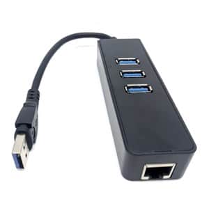 מתאם כרטיס רשת Gold Touch Gigabit 10/100/1000Mbps SU-USB3-LAN-3HUB מחיבור USB 3.0 לחיבור רשת RJ45 עם 3 חיבורי USB 3.0