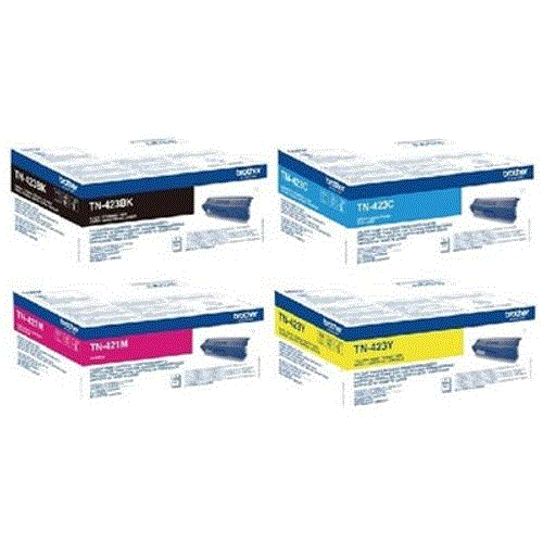 מארז 4 טונרים מקוריים BROTHER TN423