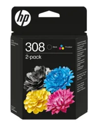ראש דיו מקורי HP 308 2-pack 6L6S6UE 7FP21UE + 7FP20UE