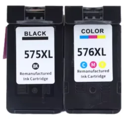 זוג ראשי דיו תואמים Canon PG575XL + CL576XL קנון