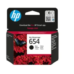ראש דיו שחור מקורי HP 654 7FP39UE