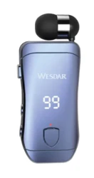 אזנית בלוטוס חוט נשלף WESDAR K-303H BLUE