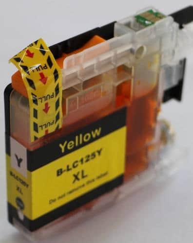 ראש דיו תואם צהוב BROTHER 125XL