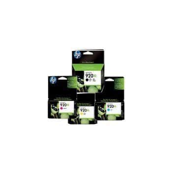 ‏ראש דיו ‏צהוב שחור כחול אדום מארז 4 ראשים 920XL HP