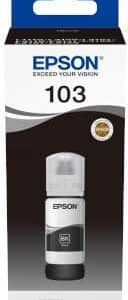 בקבוק דיו שחור מקורי EPSON 103 Black ink bottle 65ml C13T00S14A אפסון
