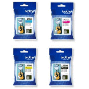 סט 4 ראשי דיו מקוריים LC421XL BROTHER