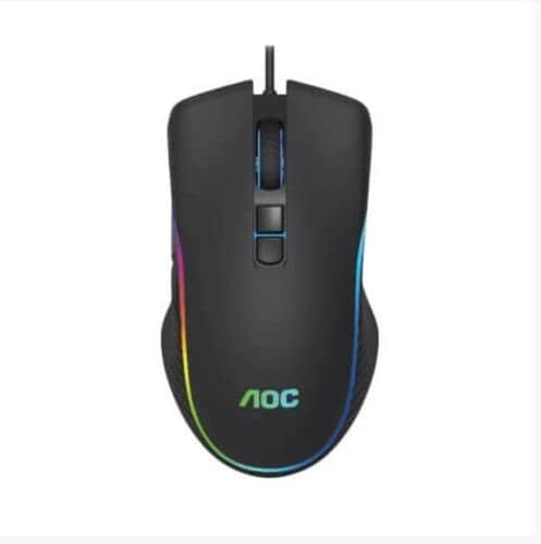 עכבר גיימינג GM100 חוטי שחור AOC