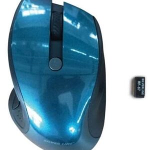 עכבר אלחוטי RF-67GR 2.4GHZ בצבע כחול SILVER LINE