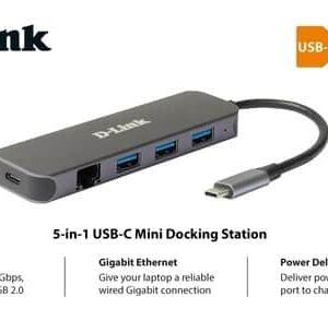 תחנת עגינה USB-C DUB-2334 D-Link