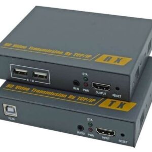 מרחיק KVM / מרחיק HDMI + USB על גבי כבל רשת יחיד CAT6 עד 120 מטר, בטכנולוגיית TCP/IP