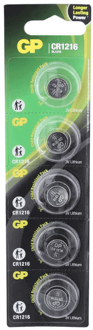 סוללות כפתור 1216