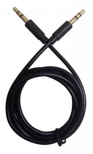 כבל AUX 1M שחור MIRACASE 3.5MM
