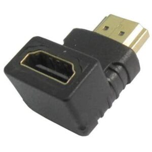 מתאם זוויתי HDMI ב-90 מעלות - הכבל מנותב למטה