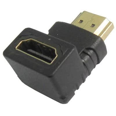 מתאם זוויתי HDMI ב-90 מעלות - הכבל מנותב למטה