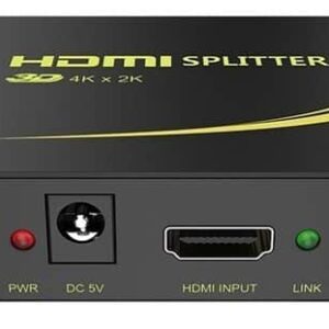 מפצל HDMI מוגבר ל-2 מסכים בו זמנית, תומך 4K@30hz + 3D