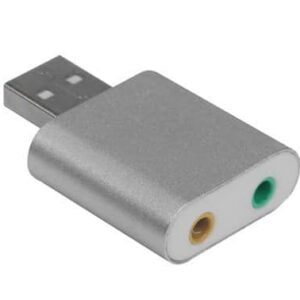 מתאם USB לאודיו - אוזניות + מיקרופון (כרטיס קול USB), איכותי