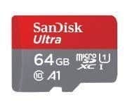 כרטיס זיכרון SanDisk Ultra C10 MICRO 98S 64GB UHS1