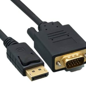 כבל DisplayPort זכר לחיבור VGA זכר באורך 1.8 מטר Gold Touch