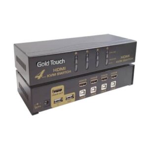 KVM SWITCH HDMI 4 PORTS GOLD TOUCH