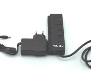 רכזת עם ספק כח 5 יציאות GOLD TOUCH USB 3.0
