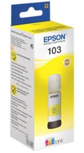 בקבוק דיו צהוב תואם EPSON 103 Yellow ink bottle 65ml C13T00S44A אפסון