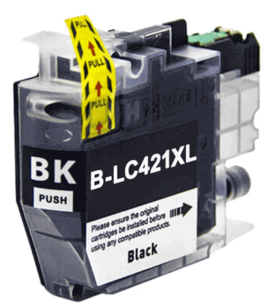 ‏ראש דיו תואם שחור Brother LC421XLBK