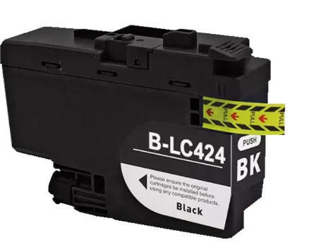 ראש דיו שחור תואם Brother LC424BK ברדר