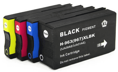 סט 4 ראשי דיו תואמים HP 963XL 3YP35AE