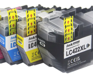 ‏מארז ראשי דיו תואמים LC422XL סט 4 ראשי דיו Brother