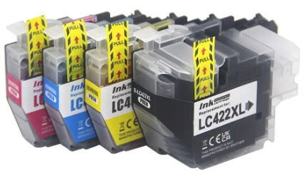 ‏מארז ראשי דיו תואמים LC422XL סט 4 ראשי דיו Brother