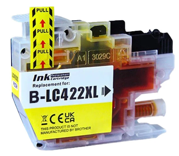 ראש דיו תואם צהוב BROTHER LC422XL