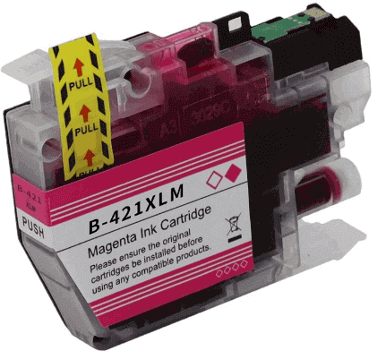 ‏ראש דיו תואם אדום Brother LC421XLM