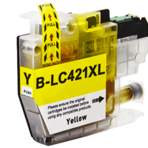 ‏ראש דיו תואם צהוב Brother LC421XLY