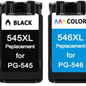 זוג ראשי דיו תואמים שחור וצבע PG545XL + CL546XL CANON