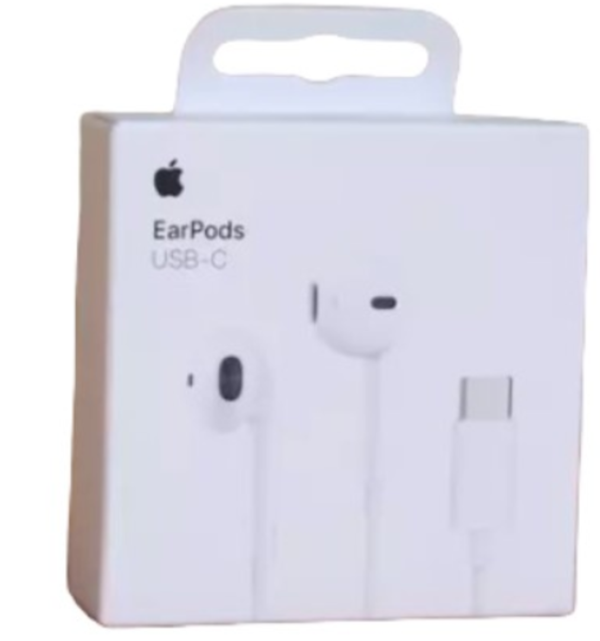 אוזניות לאייפון בחיבור TYPE C מקורי APPLE לבן