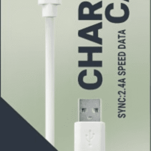 כבל הטענה PVC IPHONE 9 PRO לבן