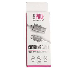 כבל הטענה TYPE-C NY 9 PRO כסף