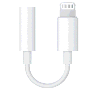 מתאם IPHONE TO AUX לבן