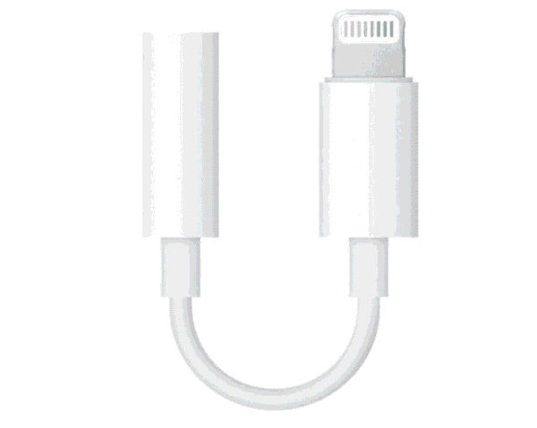 מתאם IPHONE TO AUX לבן