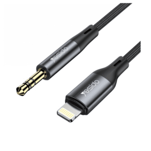 כבל הטענה AUX TO LIGHTING 3.5MM שחור