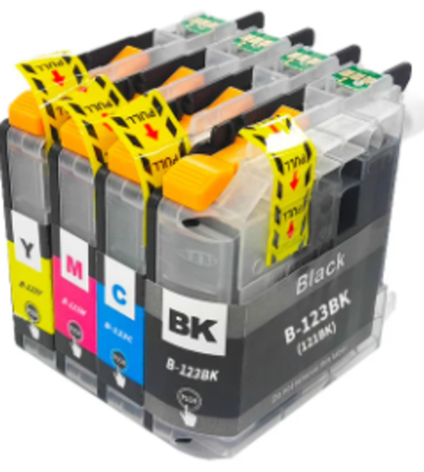 סט 4 ראשי דיו תואמים LC123 BROTHER