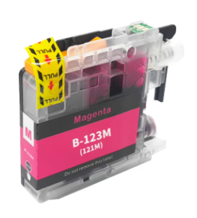 ⁦ראש דיו מגנטה תואם Brother LC123M XL⁩ – תמונה ⁦1⁩