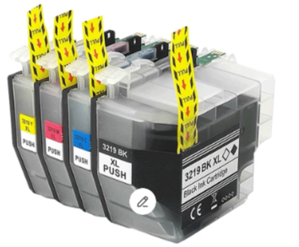 סט 4 ראשי דיו תואמים LC3217 BROTHER