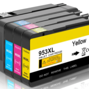 ‏ראש דיו ‏צהוב שחור כחול אדום תואמים 953XL סט 4 ראשי דיו HP