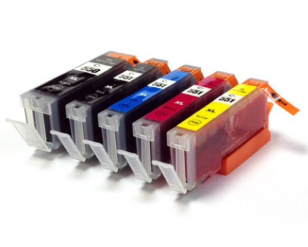 סט מלא 5 ראשי דיו תואמים CANON PGI550XL/CLI551XL קנון